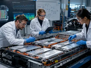 Cientificos analizan baterias coche eléctrico