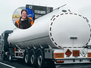 Lidia Solís, camionera
