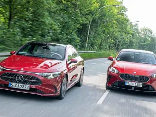 Enfrentamos al BMW 220 Gran Coupé vs Mercedes CLA 200 4Matic.