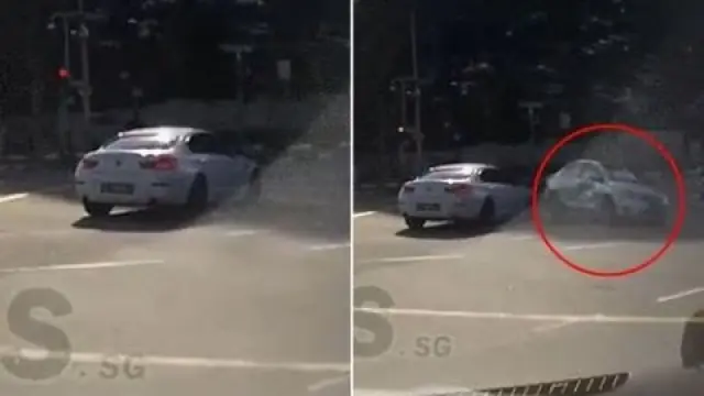 VÍDEO: un coche fantasma aparece de la nada y causa un accidente