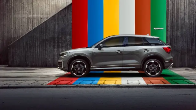 Silueta imponente del nuevo Audi Q2, el SUV más #untaggable de Audi