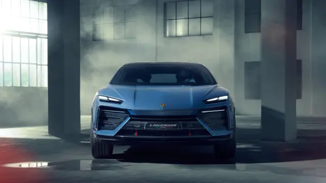 La parte frontal del Lamborghini Lanzador.