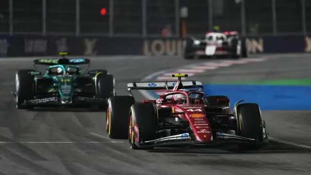 Lewis Hamilton durante el GP de Las Vegas