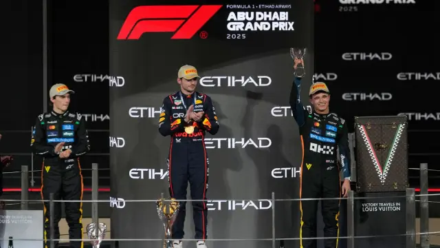 Podio del GP de Abu Dhabi