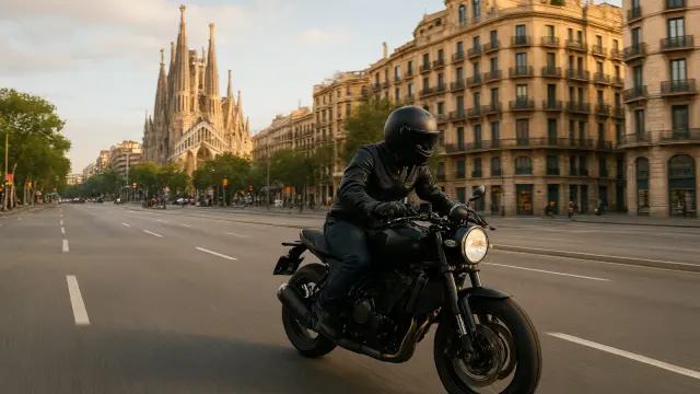 Moto en Barcelona
