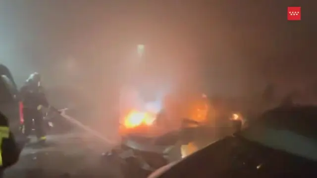Captura de imagen del vídeo proporcionado por la Comunidad de Madrid del interior del concesionario