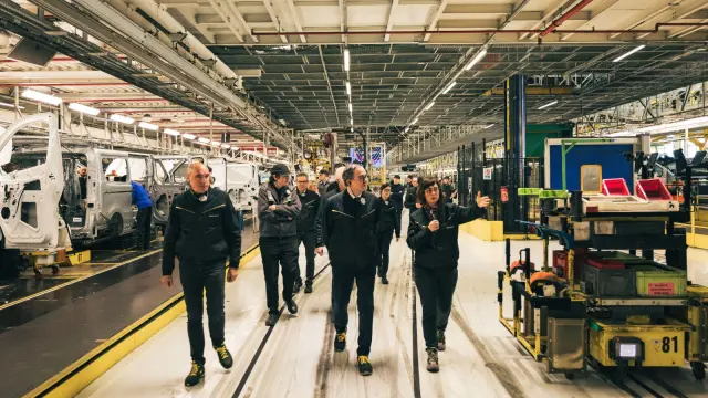 François Provost, CEO del Grupo Renault, visitando las instalaciones