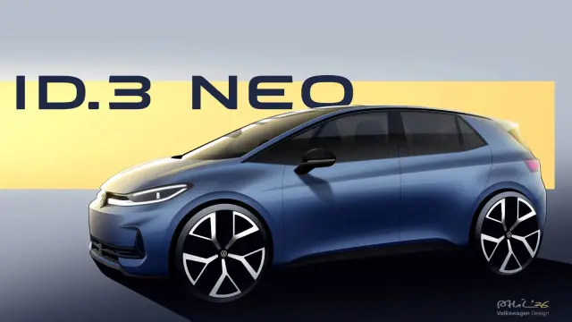 Cartel promocional del Volkswagen ID.3 Neo