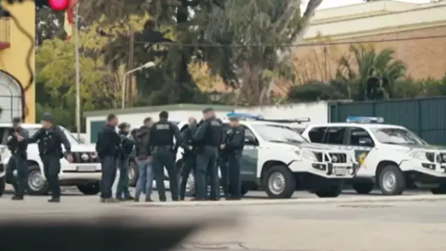 Imágenes de la operacion policial