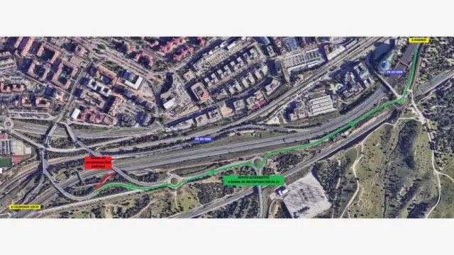 Carretera M-607 sentido Madrid