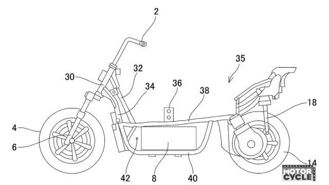 Supuesto boceto de la primera moto Toyota