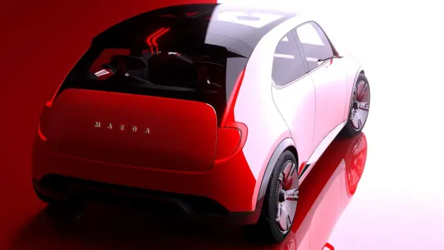 Vista trasera del Mazda Vision X