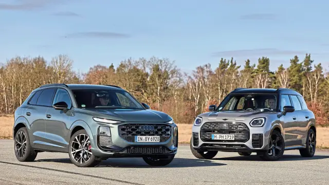 Comparamos el Audi Q3 SUV TFSI quattro vs Mini Countryman S All4. Morros.