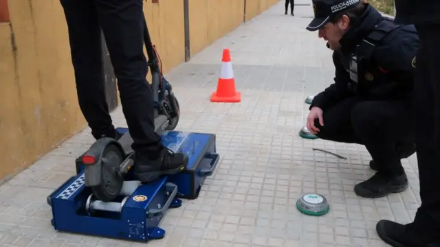 Dinamómetro de patinetes eléctricos