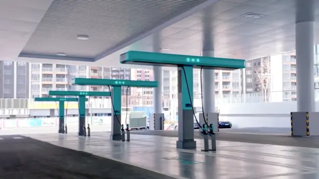 Estación de carga rápida de BYD.