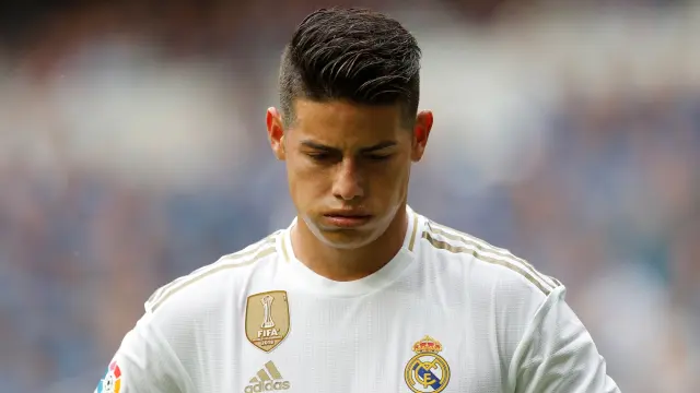 James Rodríguez, cabizbajo en su etapa en el Real Madrid