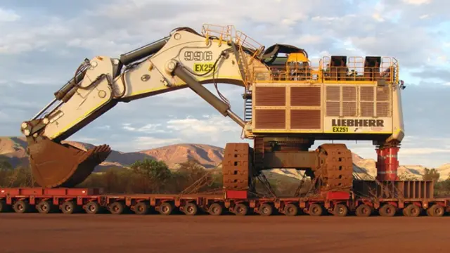 Transforman una excavadora Liebherr R 996 en eléctrica.