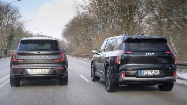 Comparativa del Kia EV9 GT vs Volvo EX90 Twin Motor AWD. Zagas.