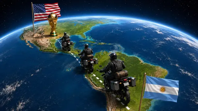 Tres amigos en moto recorren el camino entre Alaska y Argentina