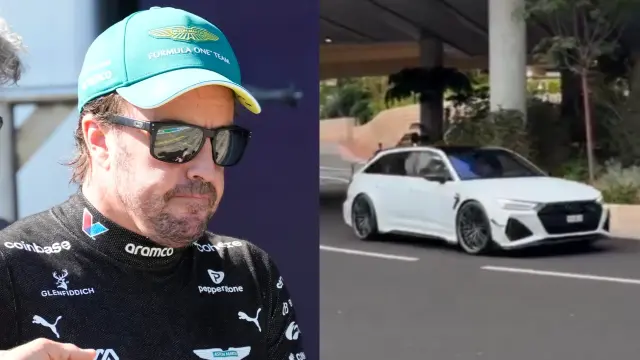 Fernando Alonso pasea por Mónaco con un Audi muy especial