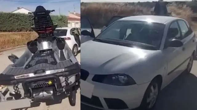 Roban un Seat Ibiza para posteriormente robar una moto de agua en Salamanca