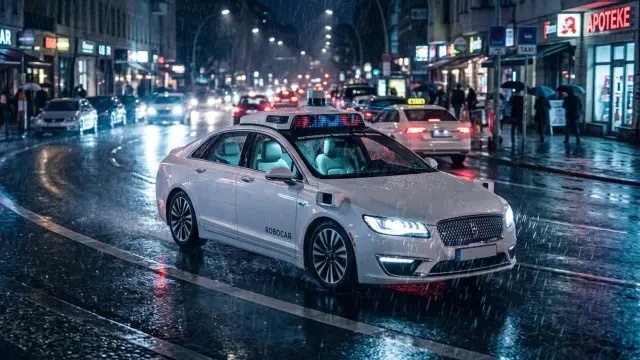 Los robotaxis tienen problemas para circular con lluvia intensa.