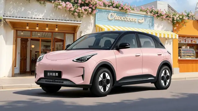 Geely E2 rosa