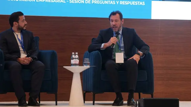 El ministro de Transportes, Óscar Puente, habla en Miami sobre la inversión en insfraestructuras en España.