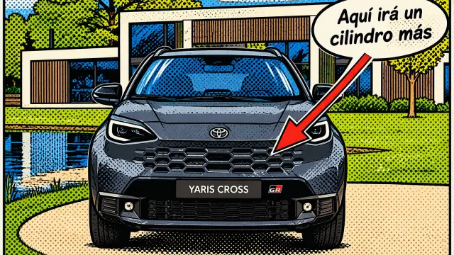 Un montaje de un Toyota Taris Cross