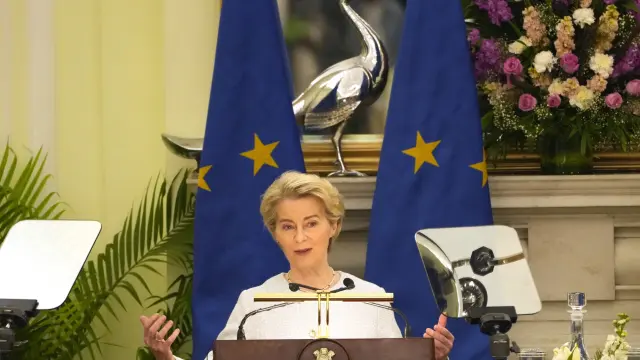 La Presidenta de la Comisión Europea, Ursula von der Leyen.