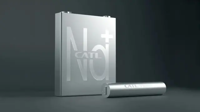 Batería de sodio presentada por CATL.