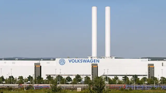 La planta de Volkswagen en Zwickau, donde el grupo va a empezar a recuperar piezas desensambladas.