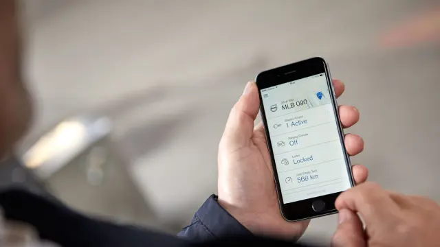 volvo abriran smartphone