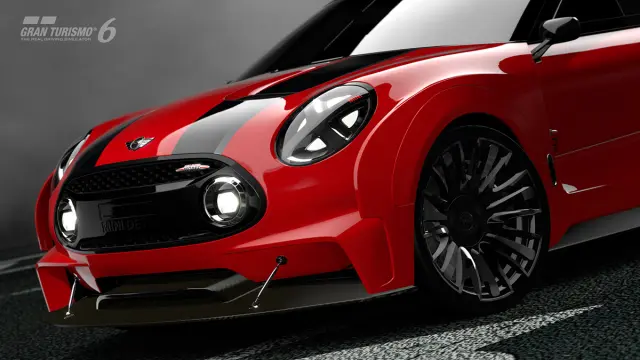 Mini Clubman JCW Vision Gran Turismo - frontal rojo
