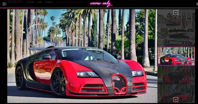 Edición especial del Veyron vendida por www.inventory.wiresonly.com
