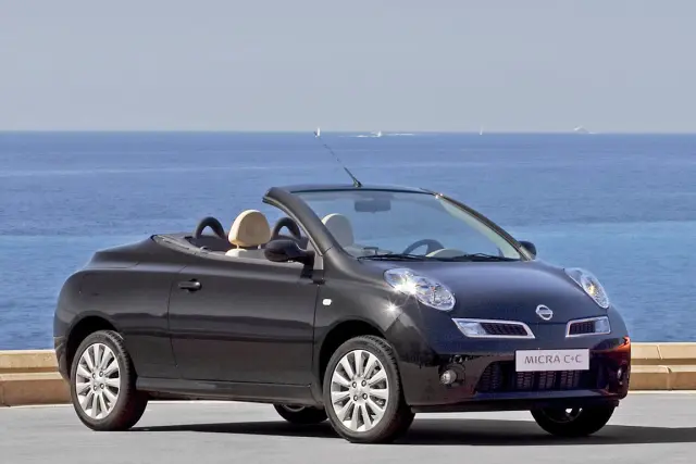 Nissan Micra C+C. Suele dar problemas la suspensión del eje. También los faros, que tienden a fundirse.