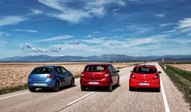 Dacia Sandero contra Opel Corsa y Seat Ibiza