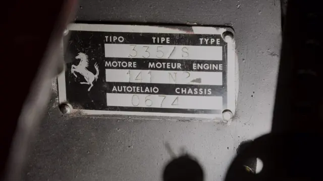 Ferrari 335 S Scaglietti chasis