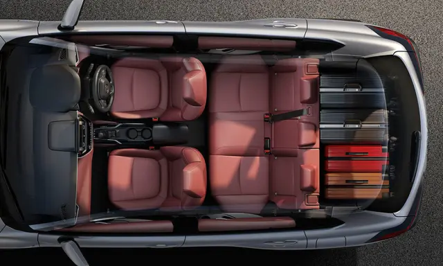 Homologado para cinco ocupantes, el Corolla Cross tiene 487 litros de maletero