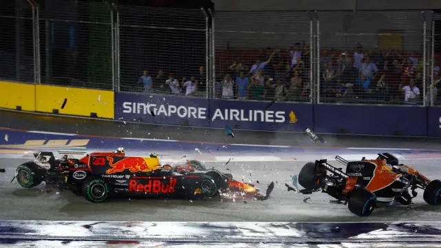 Fuerte golpe de Verstappen con Alonso