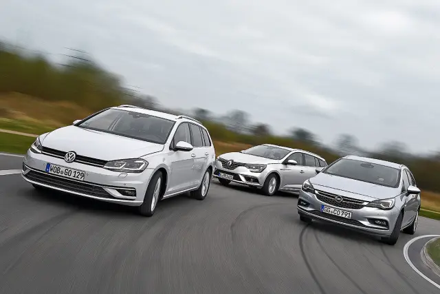VW Golf Variant vs Astra Sports Tourer/Mégane Sport Tourer
