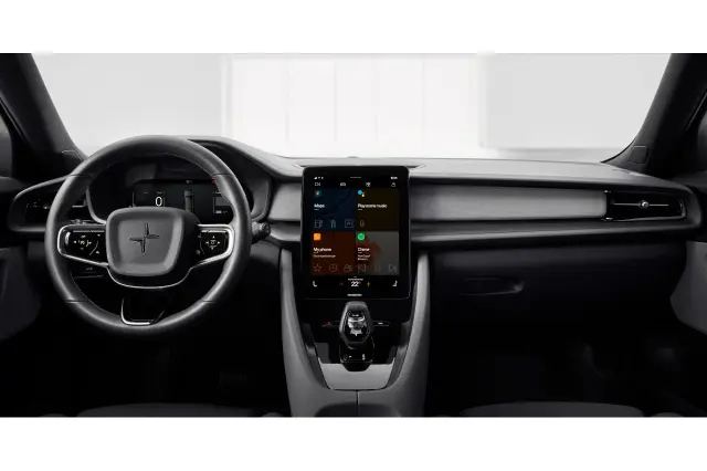 Puesto de conducción del Polestar 2