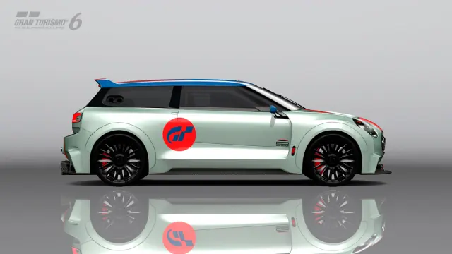 Mini Clubman JCW Vision Gran Turismo - lateral raya roja