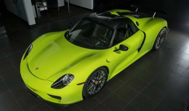 Venta Porsche 918 Spyder Acid Green frontal