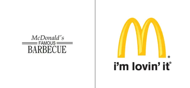 El antes y el después del logo de McDonald's.