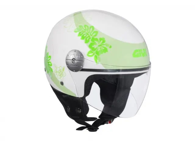 Cascos Givi 10.7 Mini y 10.8 Urban blanco y verde