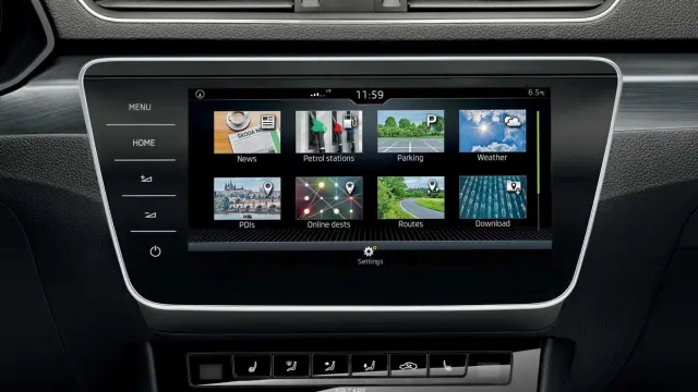 Skoda Superb 2017 multimedia