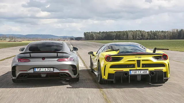 7 Duelo tuning radical: Mansory 4XX Siracusa und AMG GT S
