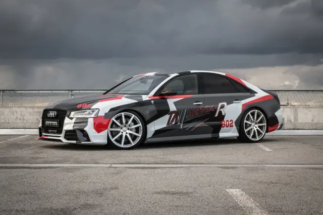 Audi S8 Talladega R by MTM: tres cuartos delanteros