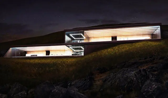 casa con garaje con vistas al mar